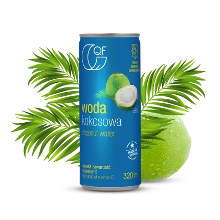 Woda kokosowa z witaminą C 320ml QF Quality Food