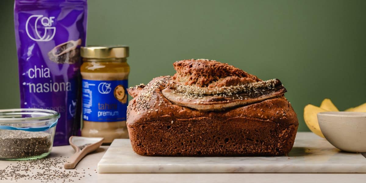 Chlebek bananowy z chia i tahini QF Quality Food
