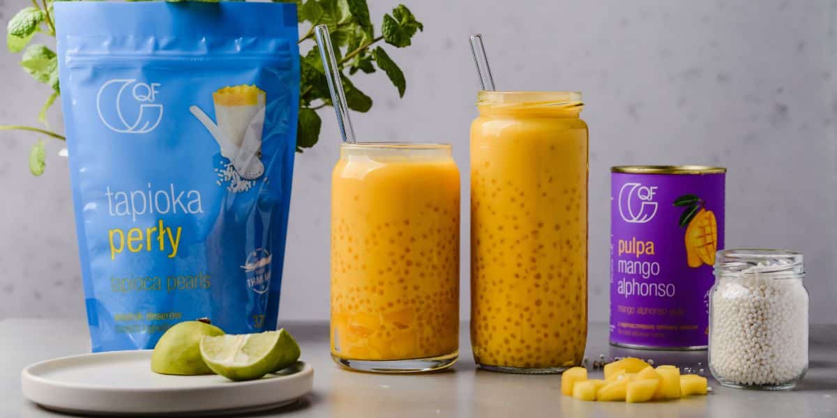 Mango Bubble Tea z tapioką QF Quality Food