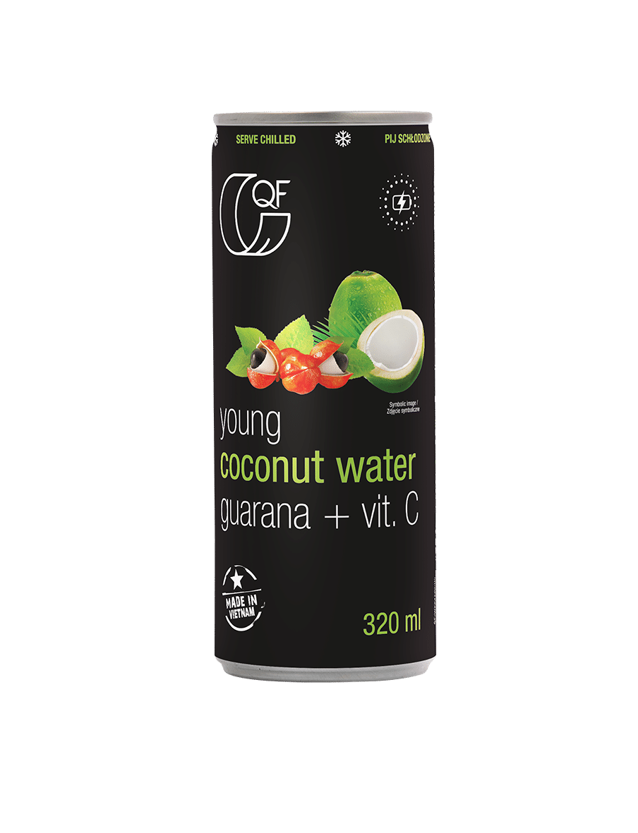 Woda kokosowa z guaraną i witaminą C 320 ml