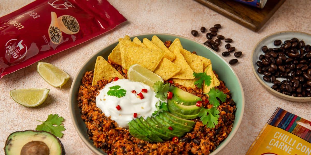 Quionoa ala chilli con carne QF