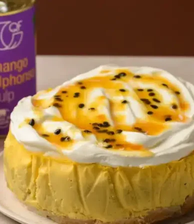 Sernik na zimno mango–marakuja QF